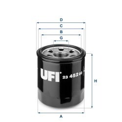ORO2345200 FILTRO OLIO AVVITATO ORO15